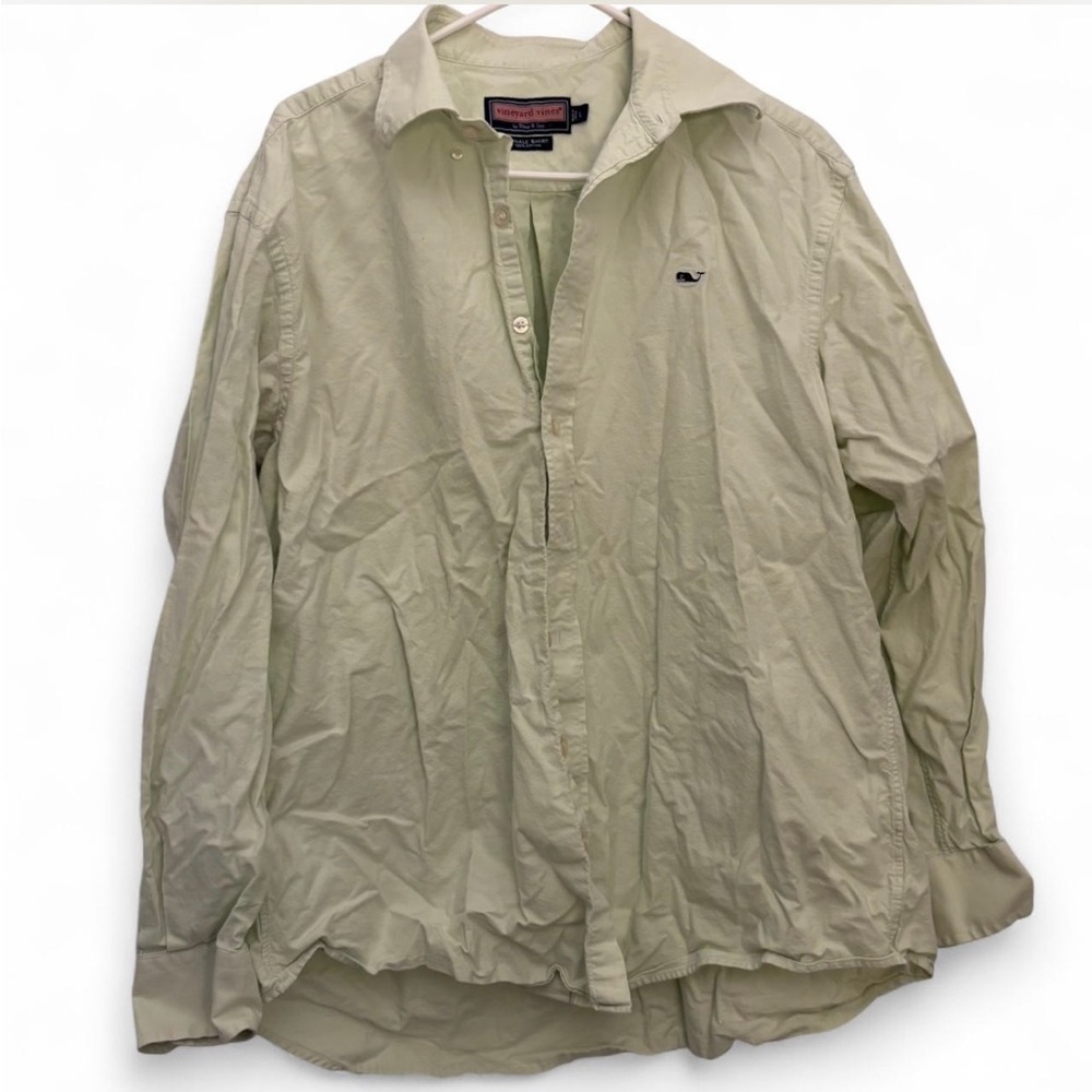 Vineyard Vines Light Green Button-Up Shirt